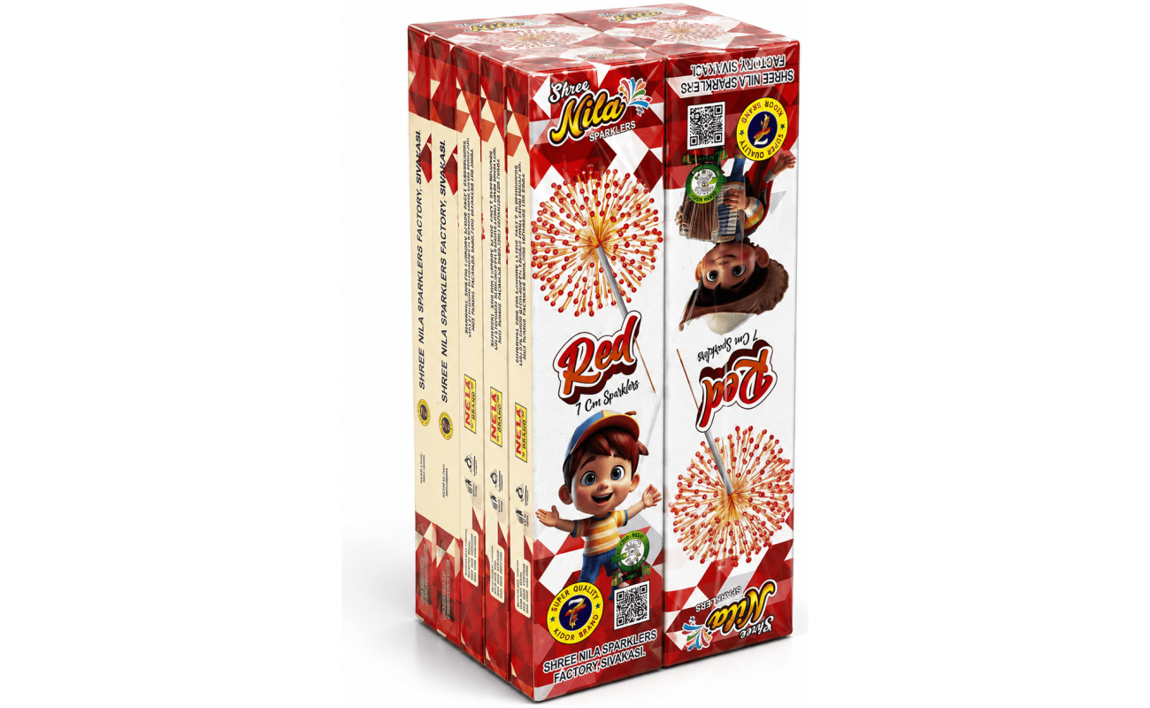 7cm Red - Sivakasi crackers from AV Pyro Park