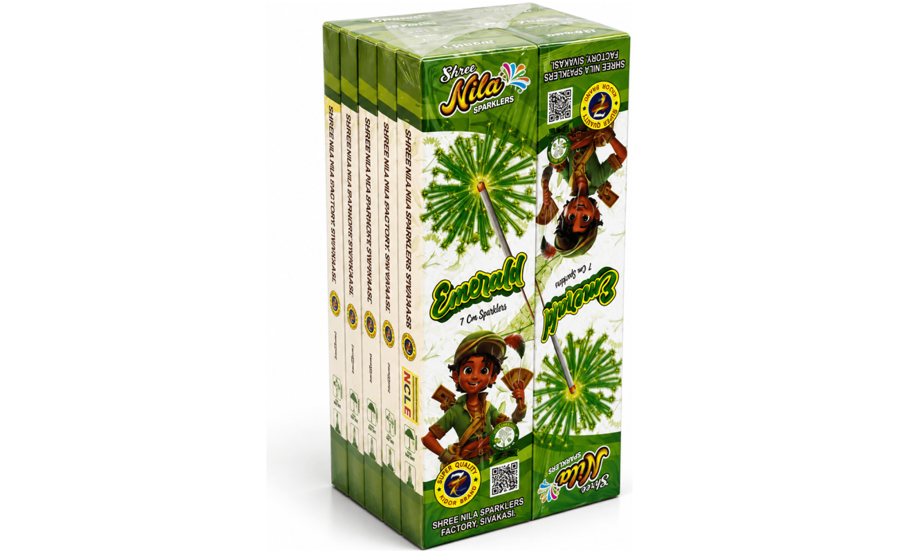 7cm Green - Sivakasi crackers from AV Pyro Park