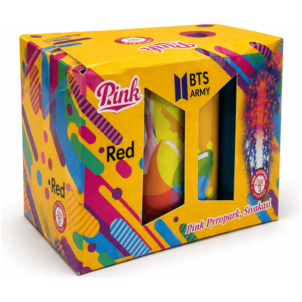 Triangle BTS Fountain (Pink brand) - Sivakasi crackers from AV Pyro Park