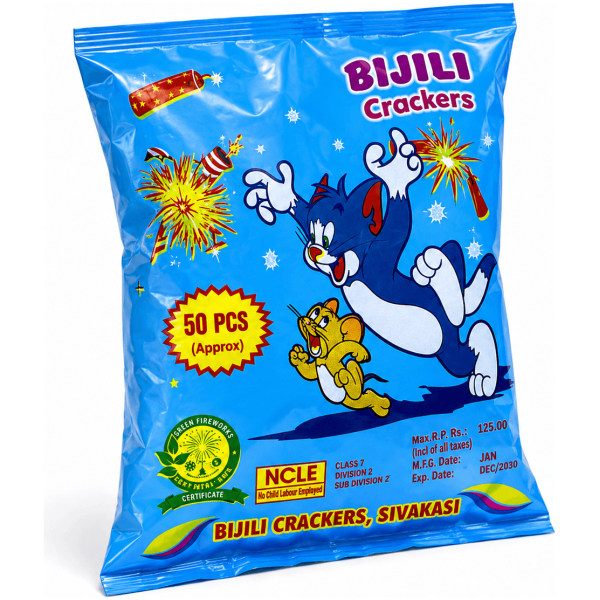 50pcs Red Bijili (per pkt) - Sivakasi crackers from AV Pyro Park
