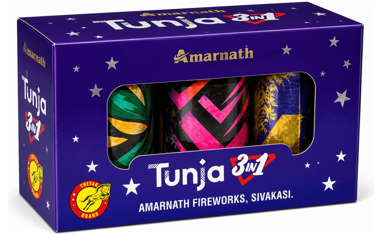 4″ Tin Fountain (3pcs)(Amarnath brand) - Sivakasi crackers from AV Pyro Park