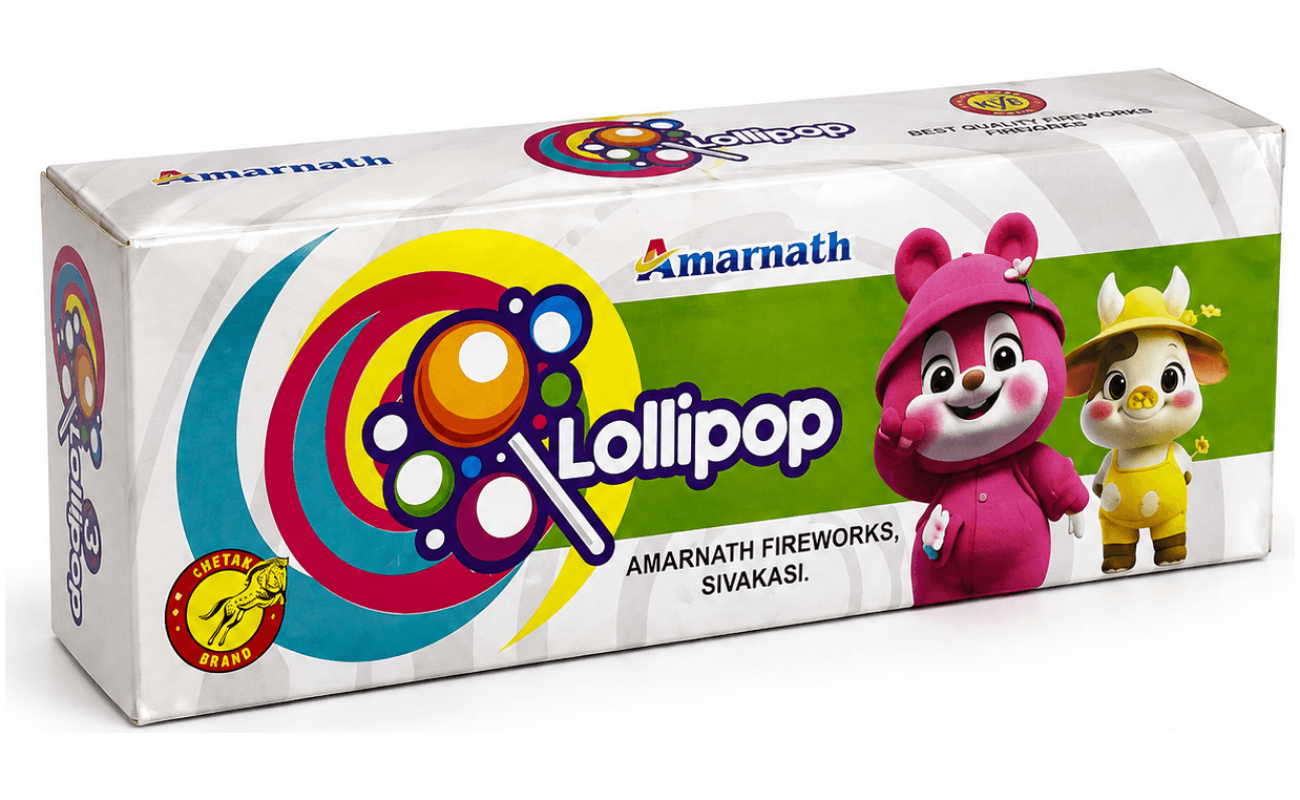 Lollipop (3pcs) Fountain - Sivakasi crackers from AV Pyro Park