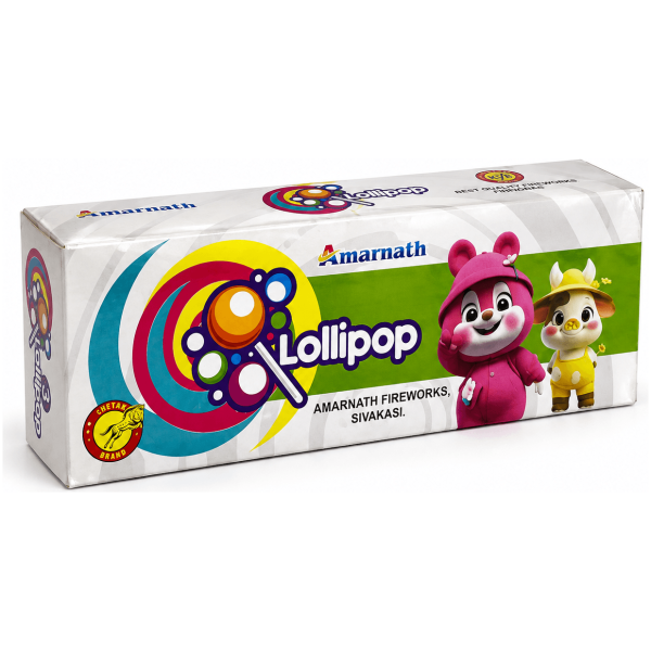 Lollipop (3pcs) Fountain - Sivakasi crackers from AV Pyro Park