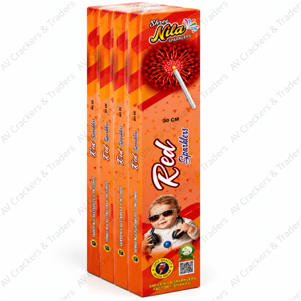 30cm Red - Sivakasi crackers from AV Pyro Park