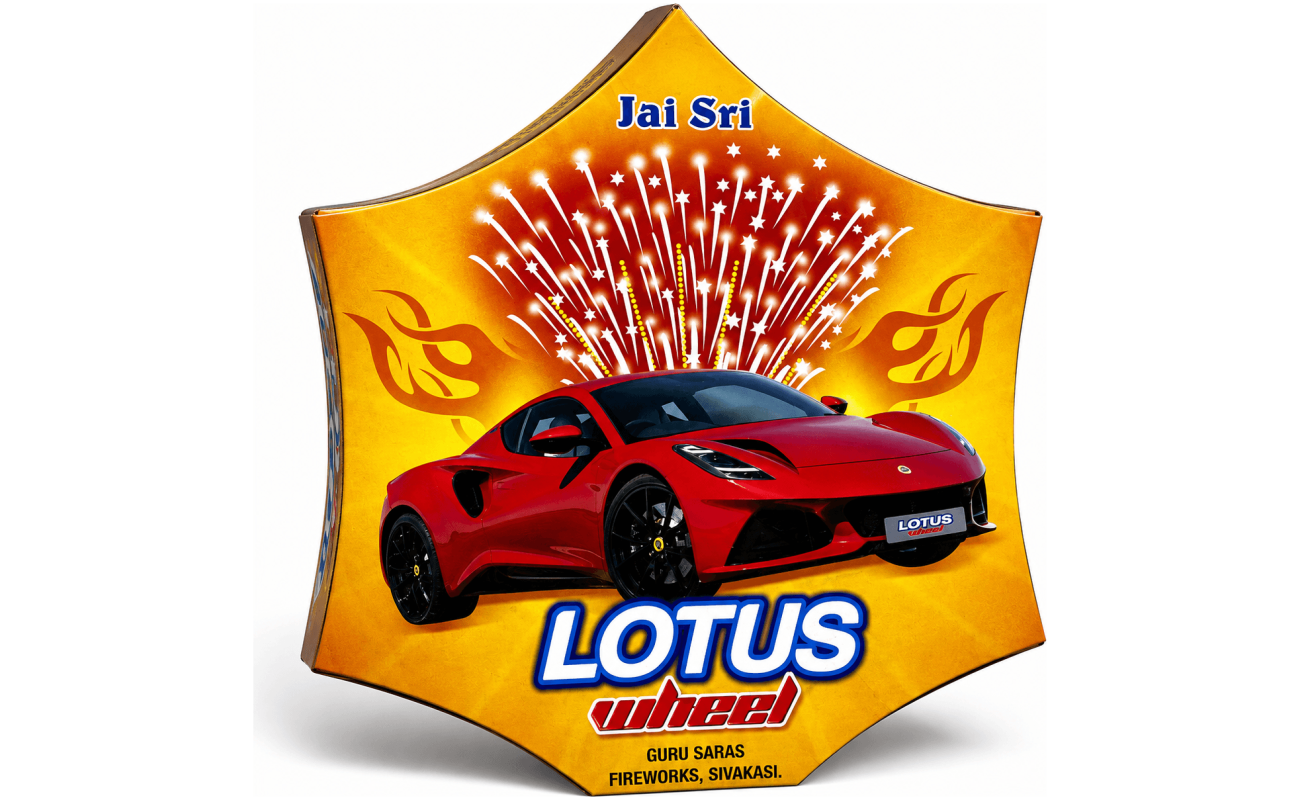 4 x 4 Lotus Wheel - Sivakasi crackers from AV Pyro Park