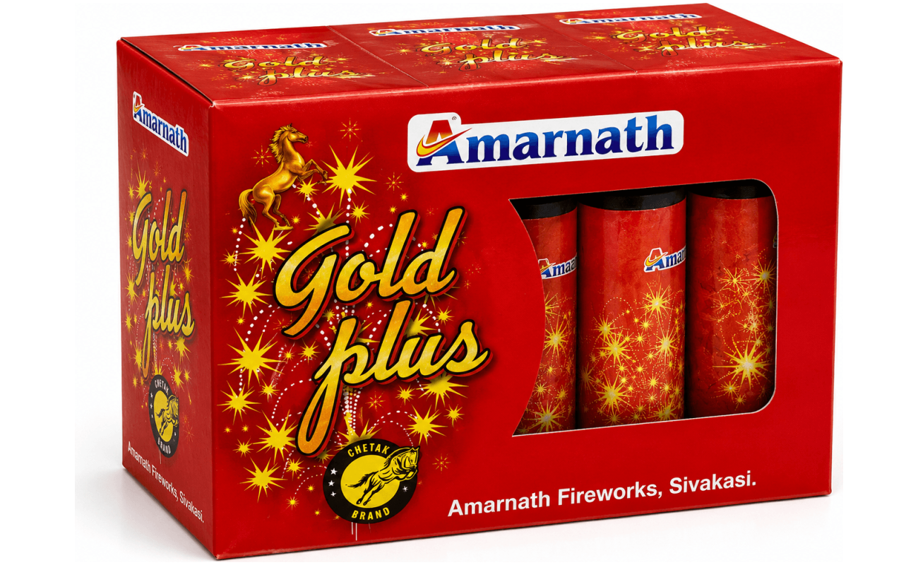 3″ Silver/Gold/Color Plus Fountain (5pcs) (Amarnath brand) - Sivakasi crackers from AV Pyro Park