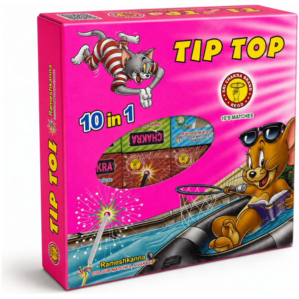 10pcs Tip Top Matches - Sivakasi crackers from AV Pyro Park