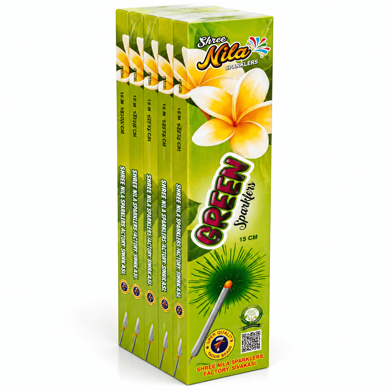 8393f985829a4b7a-1 15cm Green - Sivakasi crackers from AV Pyro Park