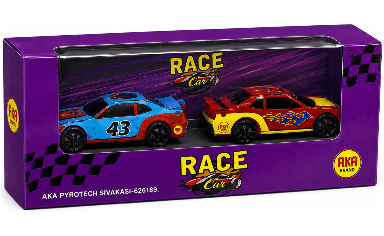 Racing Car(2pcs) - Sivakasi crackers from AV Pyro Park
