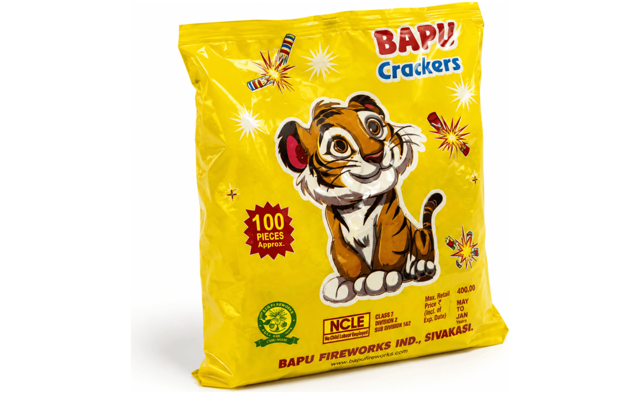 100pcs Red Bijili (per pkt) - Sivakasi crackers from AV Pyro Park