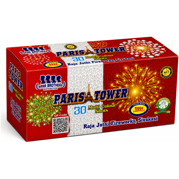 30 Shot Multicolor (Rajajothi brand) - Sivakasi crackers from AV Pyro Park