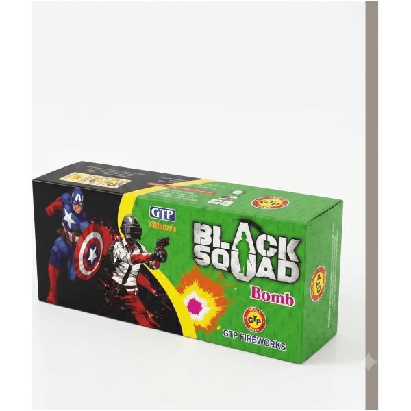 Black Squad Bomb (Plastic) - Sivakasi crackers from AV Pyro Park