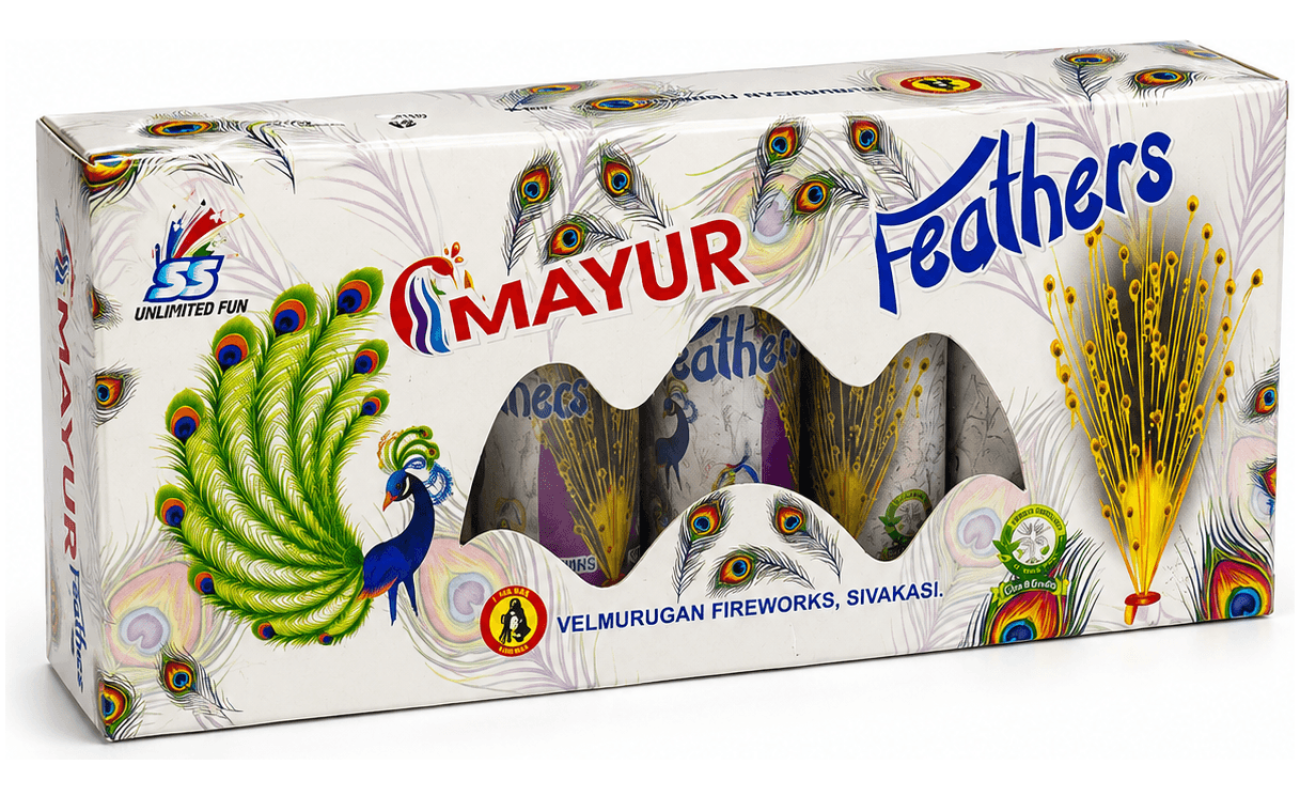 Peacock Feather - Sivakasi crackers from AV Pyro Park