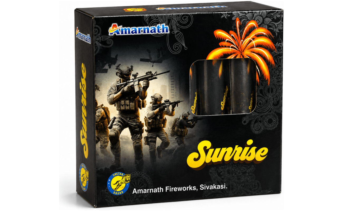 (5pcs) Sunrise Skyshot (Amarnath brand) - Sivakasi crackers from AV Pyro Park