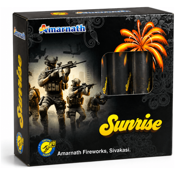 (5pcs) Sunrise Skyshot (Amarnath brand) - Sivakasi crackers from AV Pyro Park