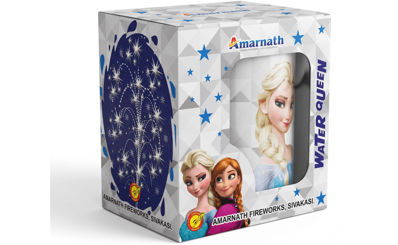 6″ Water Queen Fountain (Amarnath brand) - Sivakasi crackers from AV Pyro Park