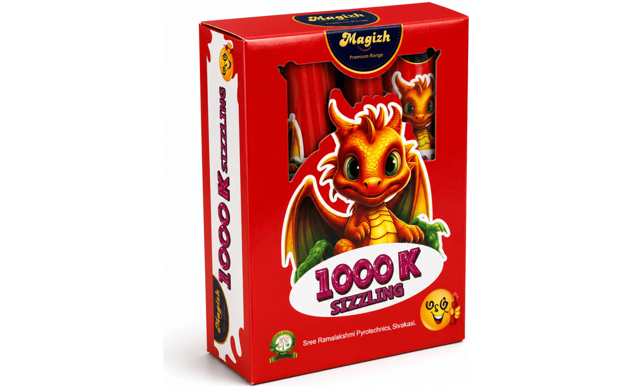 5″ (2pcs) Tin Fountain (Magizh brand) - Sivakasi crackers from AV Pyro Park