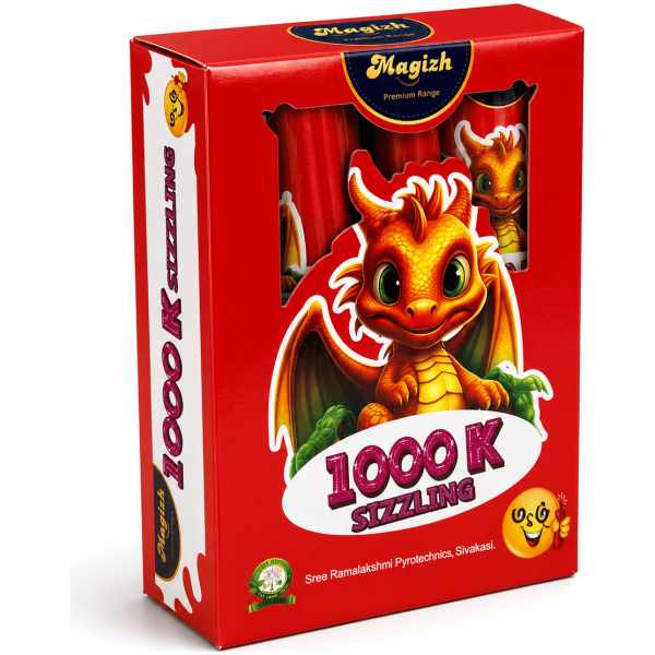 5″ (2pcs) Tin Fountain (Magizh brand) - Sivakasi crackers from AV Pyro Park