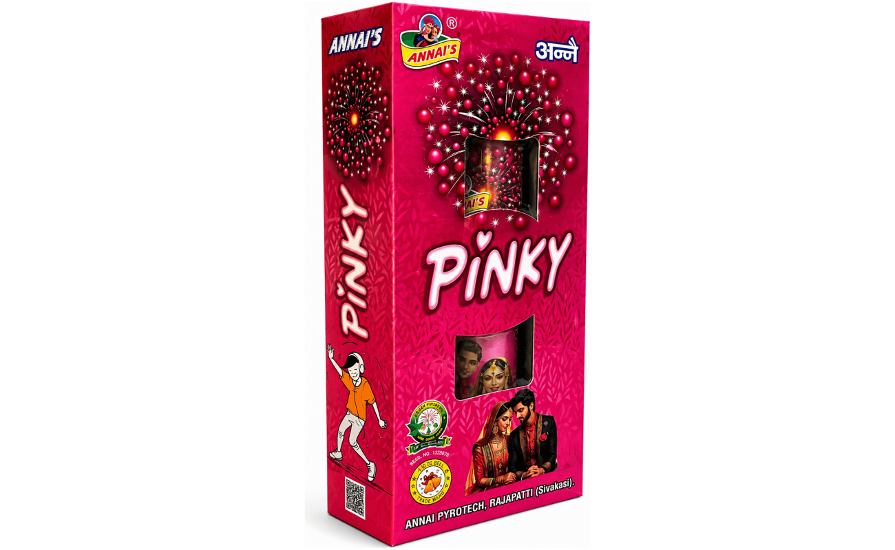 6″ Pink Fancy Pipe (Annai brand) - Sivakasi crackers from AV Pyro Park