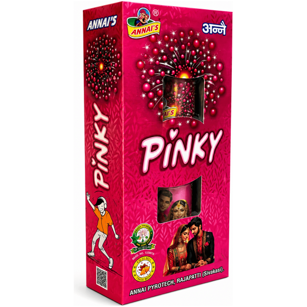 6″ Pink Fancy Pipe (Annai brand) - Sivakasi crackers from AV Pyro Park