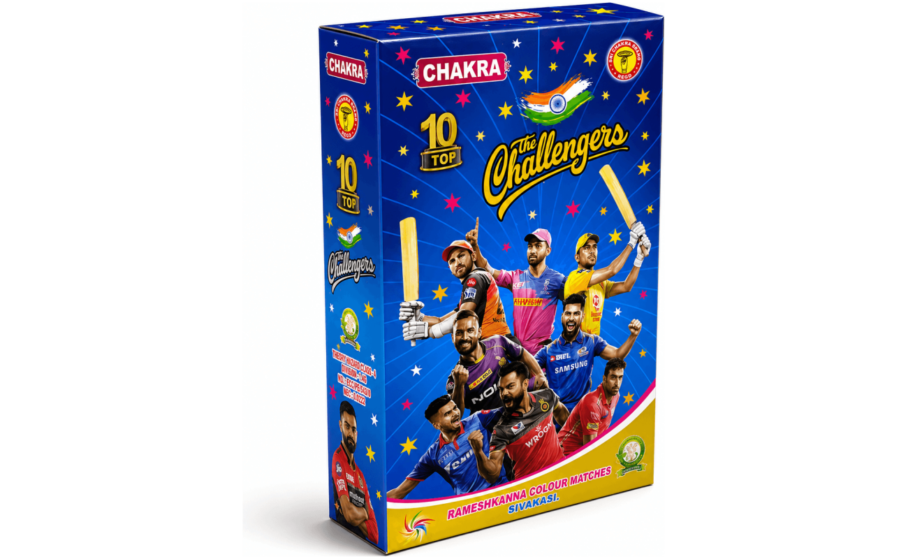 10pcs India Challengers Matches - Sivakasi crackers from AV Pyro Park
