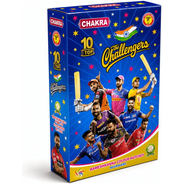 10pcs India Challengers Matches - Sivakasi crackers from AV Pyro Park