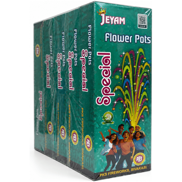Flowerpot Special - Sivakasi crackers from AV Pyro Park