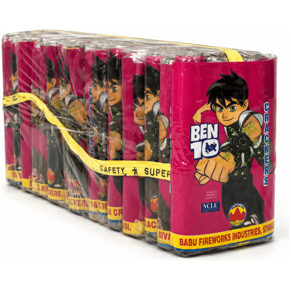 3 1/2″ Ben 10 (per pkt) - Sivakasi crackers from AV Pyro Park