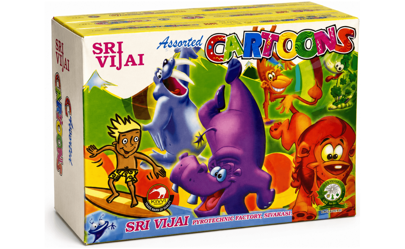 Assorted Cartoon - Sivakasi crackers from AV Pyro Park