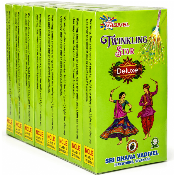 4″ Twinkling star (Sattai) - Sivakasi crackers from AV Pyro Park
