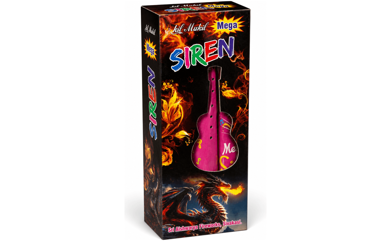 Mega Fountain Siren (3pcs) - Sivakasi crackers from AV Pyro Park