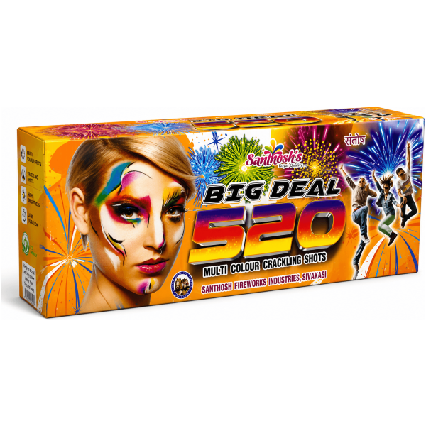 520 Shot Multicolor (Santhosh’s brand) - Sivakasi crackers from AV Pyro Park
