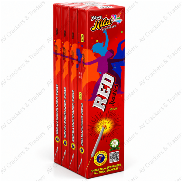 15cm Red - Sivakasi crackers from AV Pyro Park