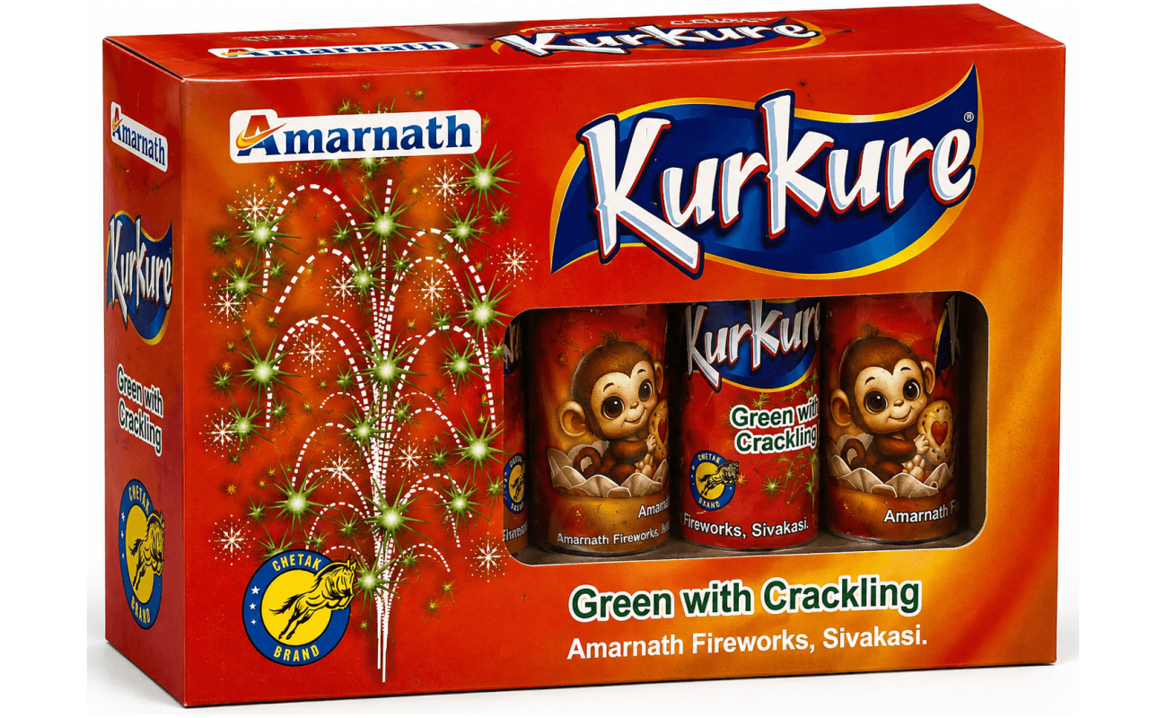 3″ Snacks Fountain Series (5pcs) (Amarnath brand) - Sivakasi crackers from AV Pyro Park